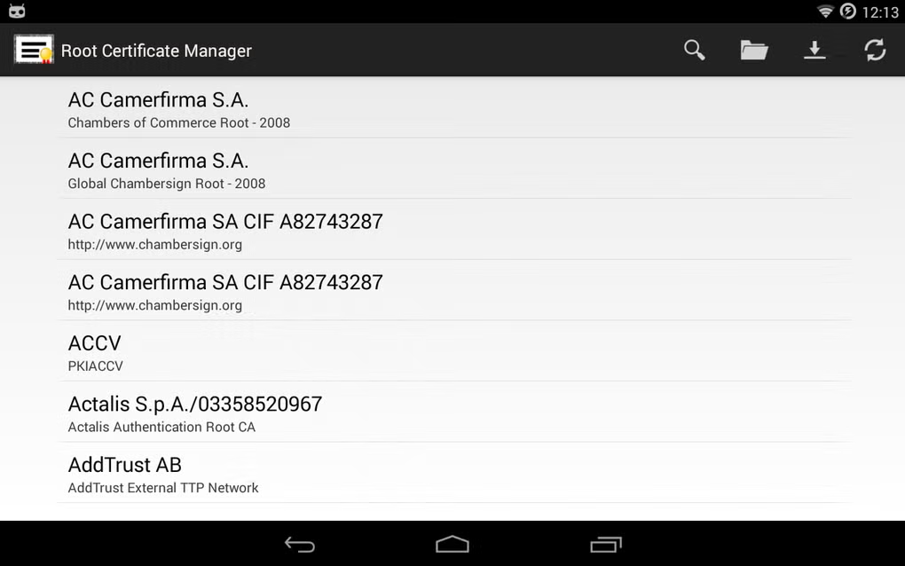 root certificate manager apk